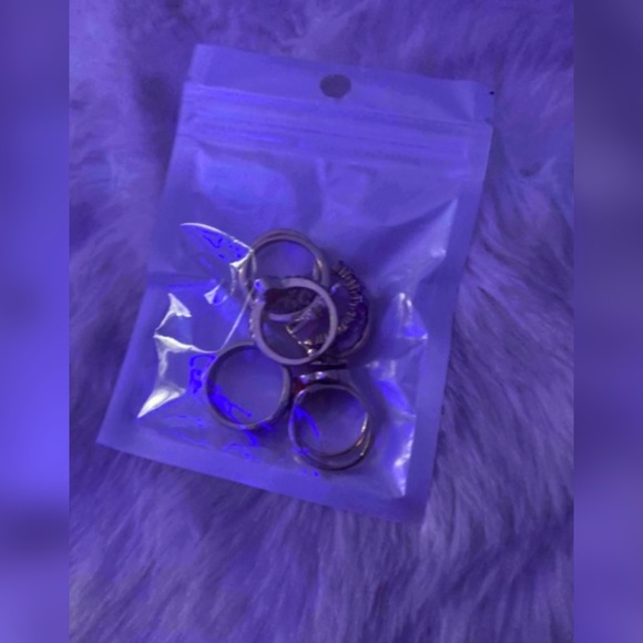 8pcs Yin&Yang Detail Rings - Picture 3 of 4